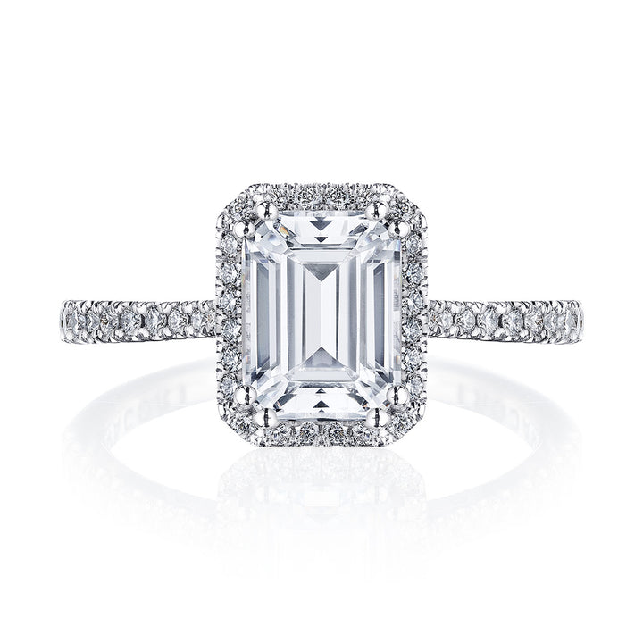 Emerald Bloom Engagement Ring