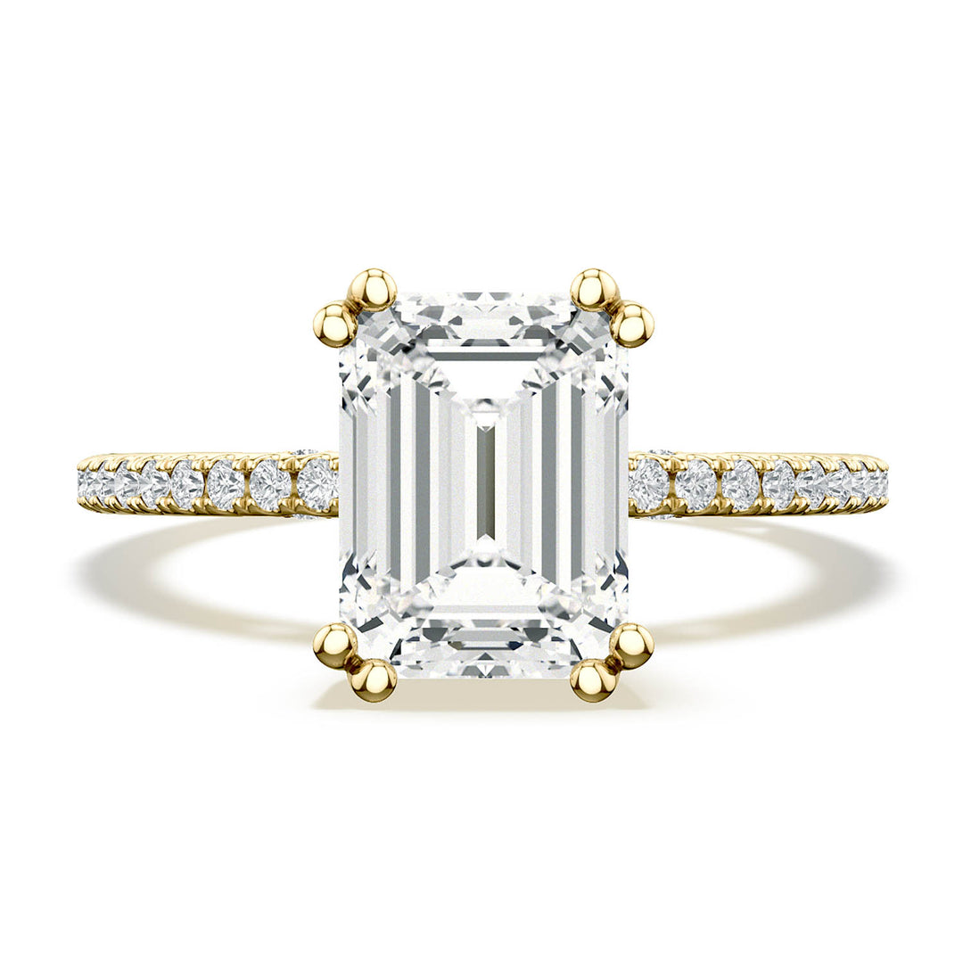 Emerald Solitaire Engagement Ring
