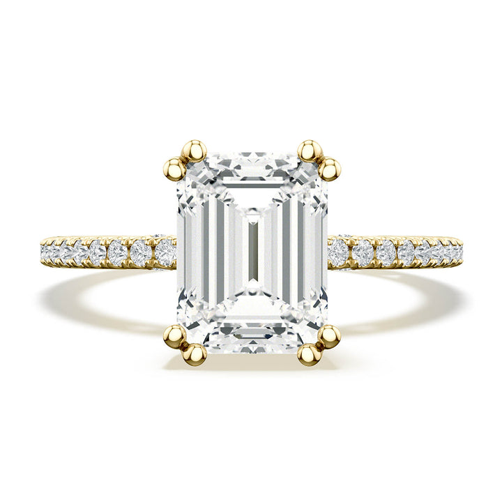 Emerald Solitaire Engagement Ring