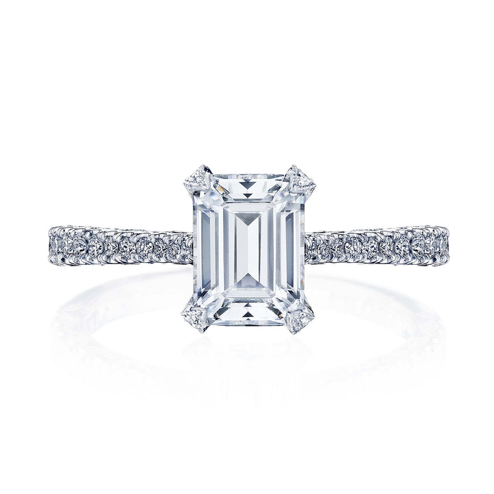 Emerald Solitaire Engagement Ring