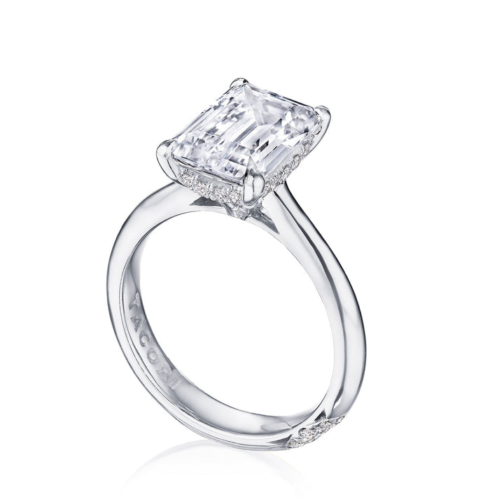 Emerald Solitaire Engagement Ring