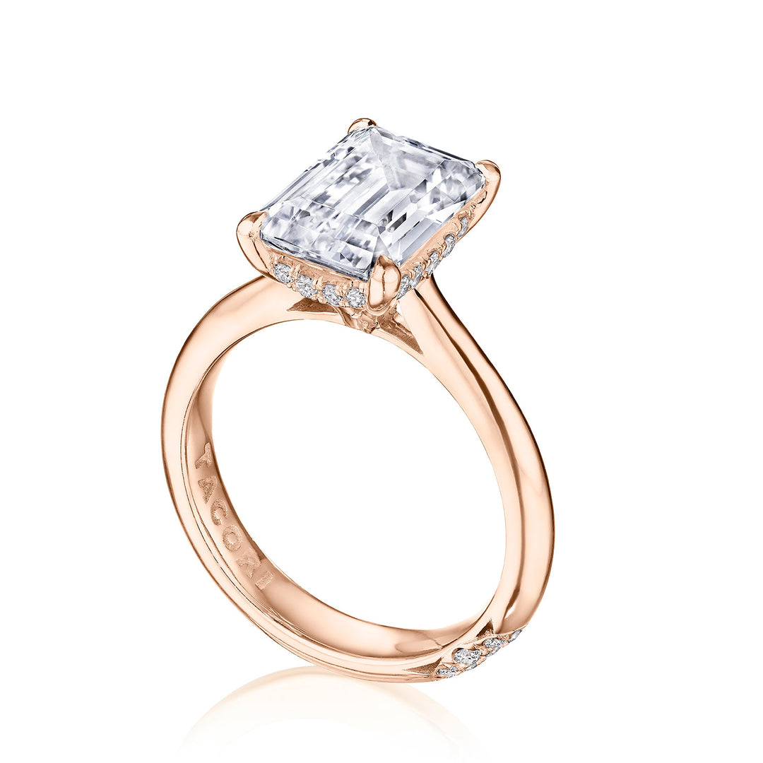 Emerald Solitaire Engagement Ring