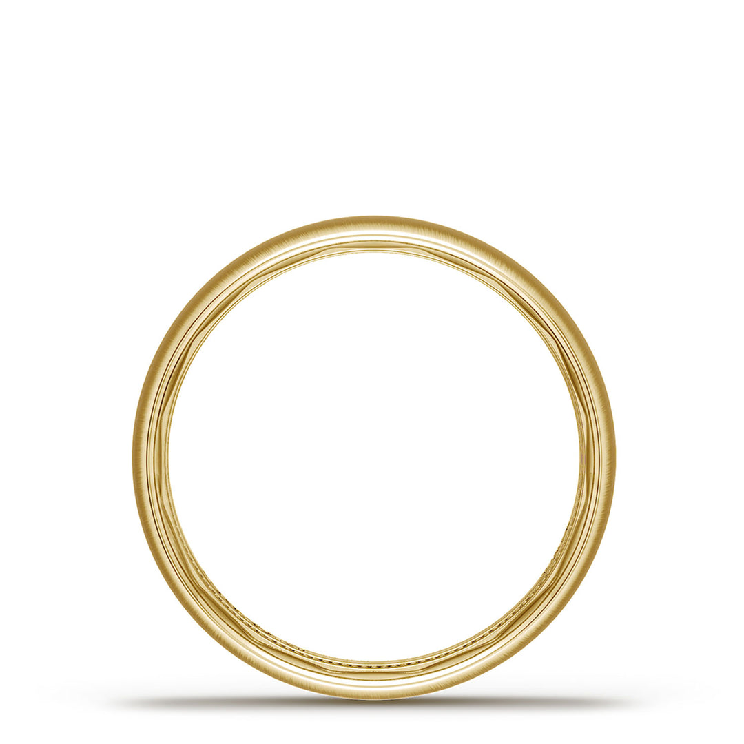 Classic Rounded in Satin Finish Wedding Band