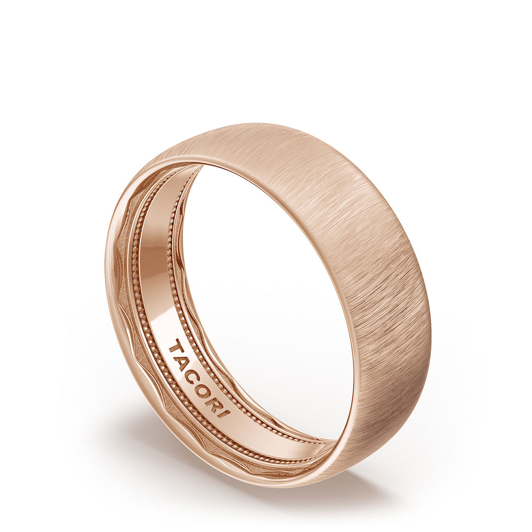Classic Rounded in Satin Finish Wedding Band