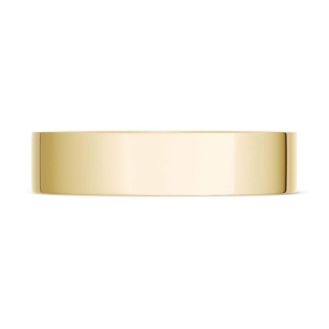 Classic Flat in High Polish Finish Wedding Band