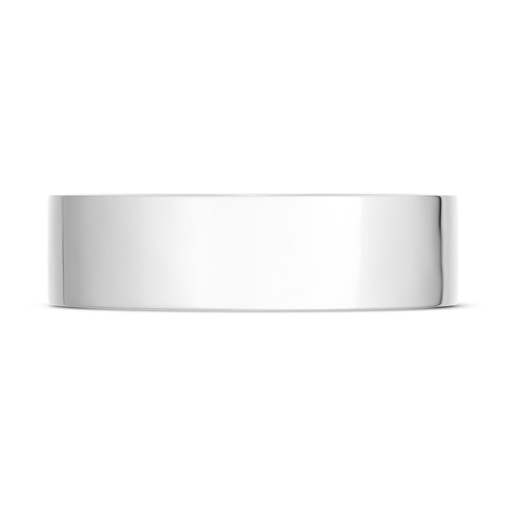Classic Flat in High Polish Finish Wedding Band