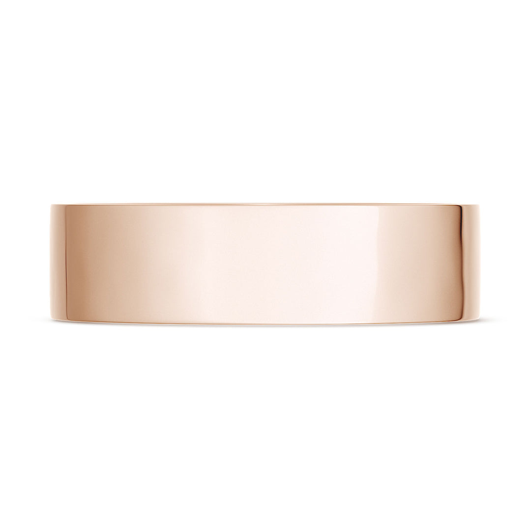 Classic Flat in High Polish Finish Wedding Band