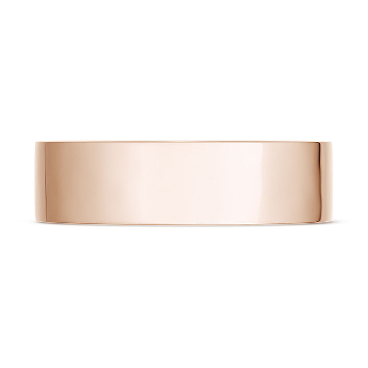 Classic Flat in High Polish Finish Wedding Band