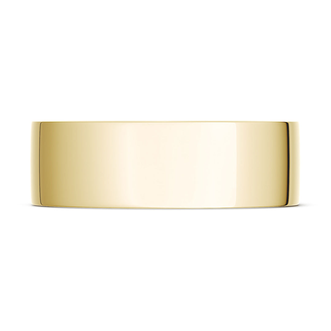Classic Flat in High Polish Finish Wedding Band