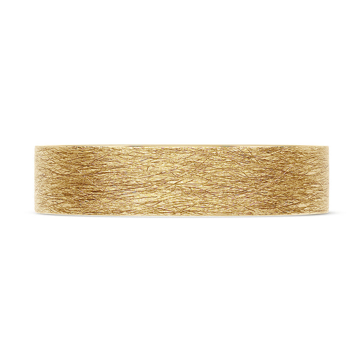 Classic Two-Tone Flat in Brushed Finish Wedding Band