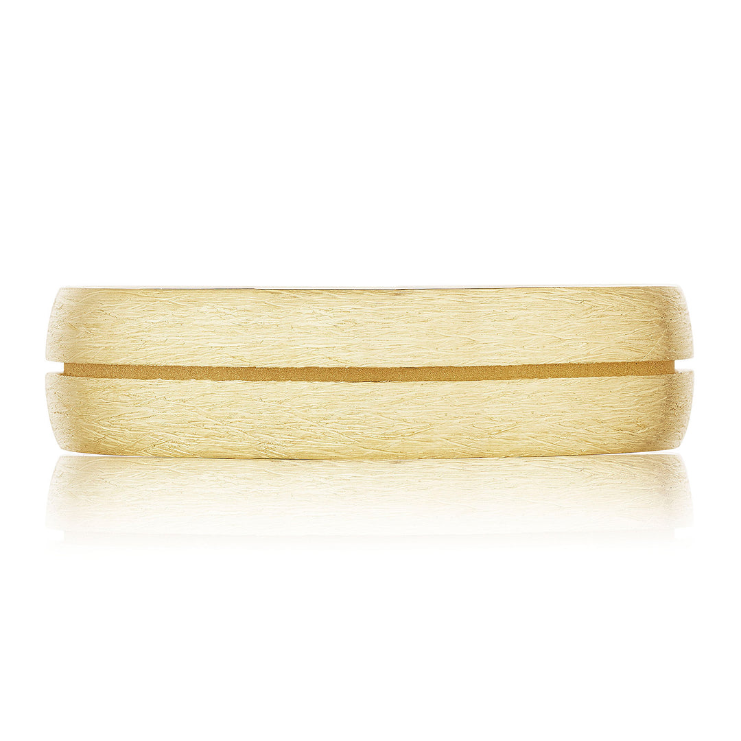 Classic Streamline in Brush Finish Wedding Band