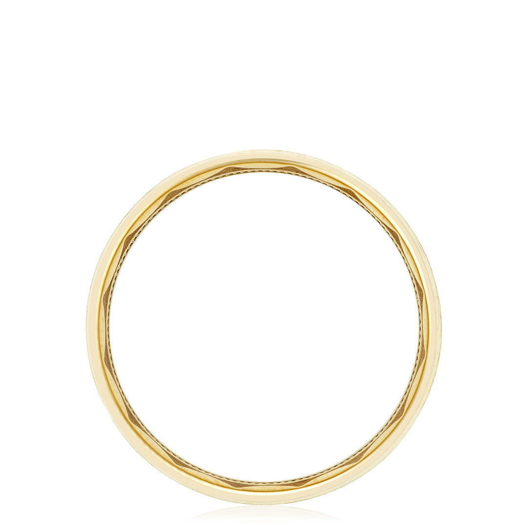 Classic Bevel Edge in Brushed Finish Wedding Band