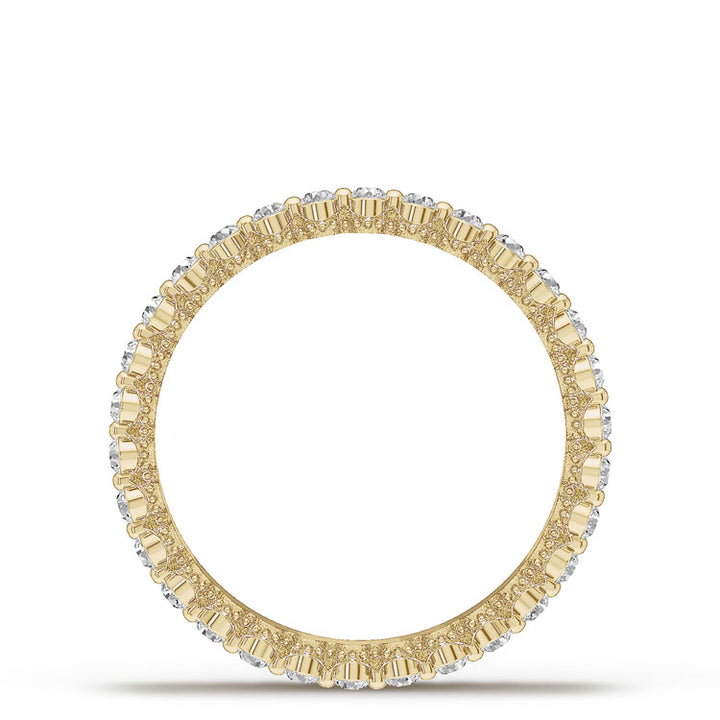 Diamond Edge High Polish Wedding Band