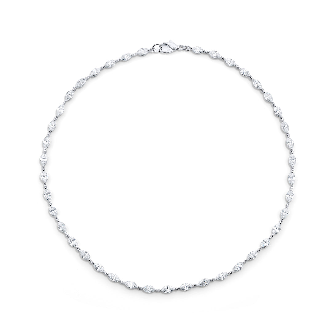 Platinum Marquise Diamond Necklace