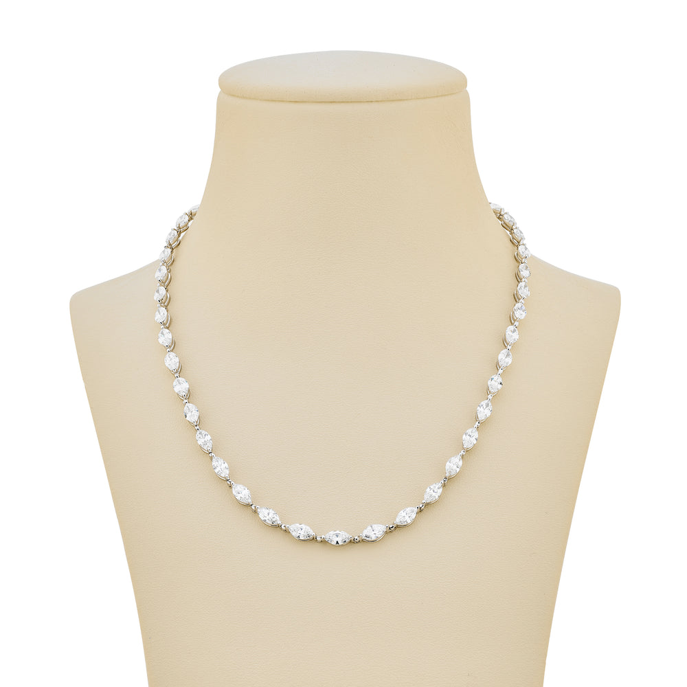 Platinum Marquise Diamond Necklace