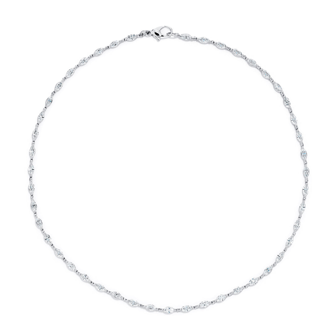 Platinum Marquise Diamond Necklace