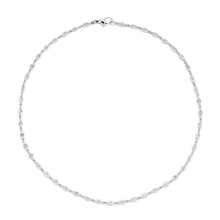 Platinum Marquise Diamond Necklace