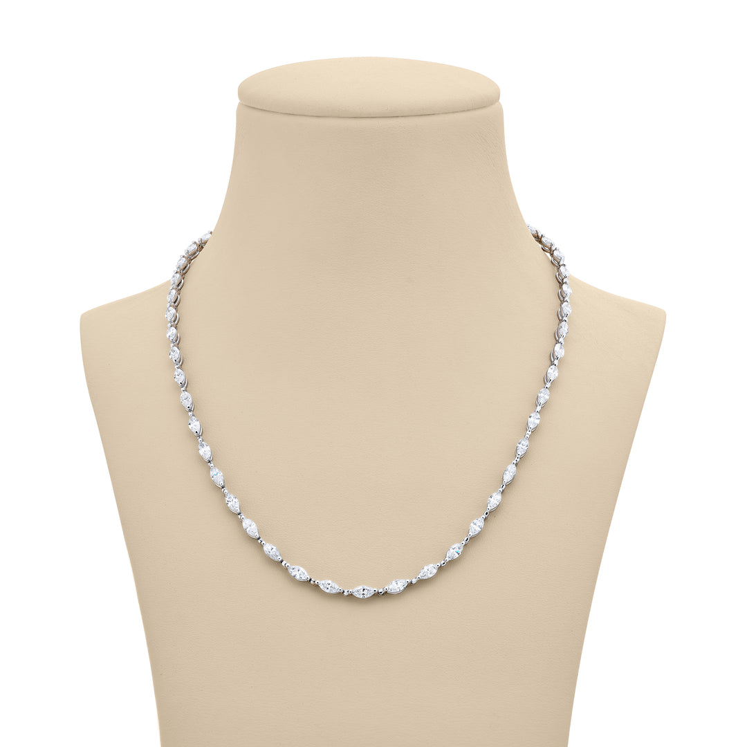 Platinum Marquise Diamond Necklace