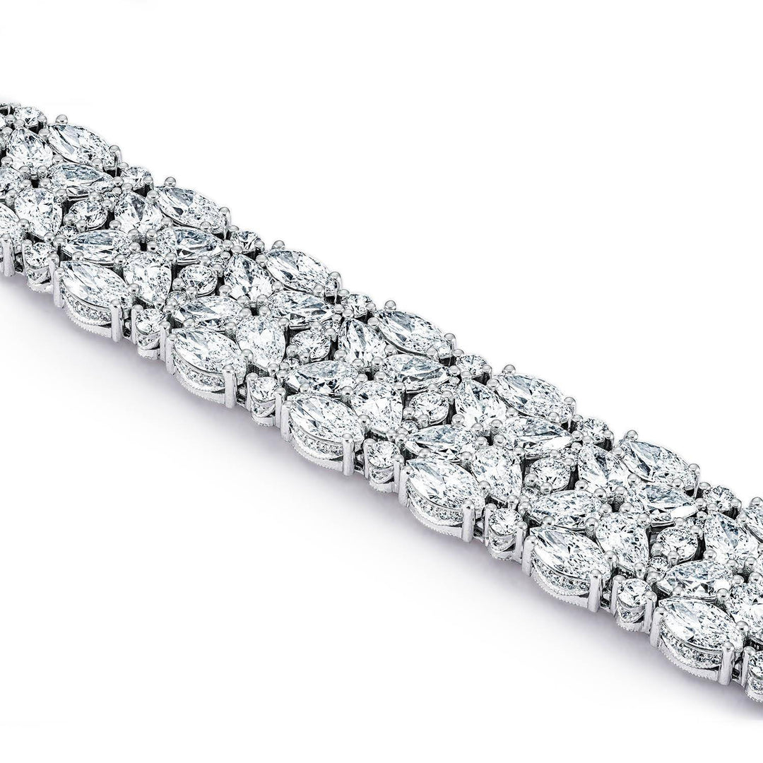 Diamond Mosaic Bracelet, Pear & Marquise