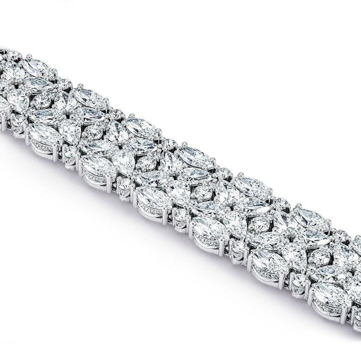 Diamond Mosaic Bracelet, Pear & Marquise
