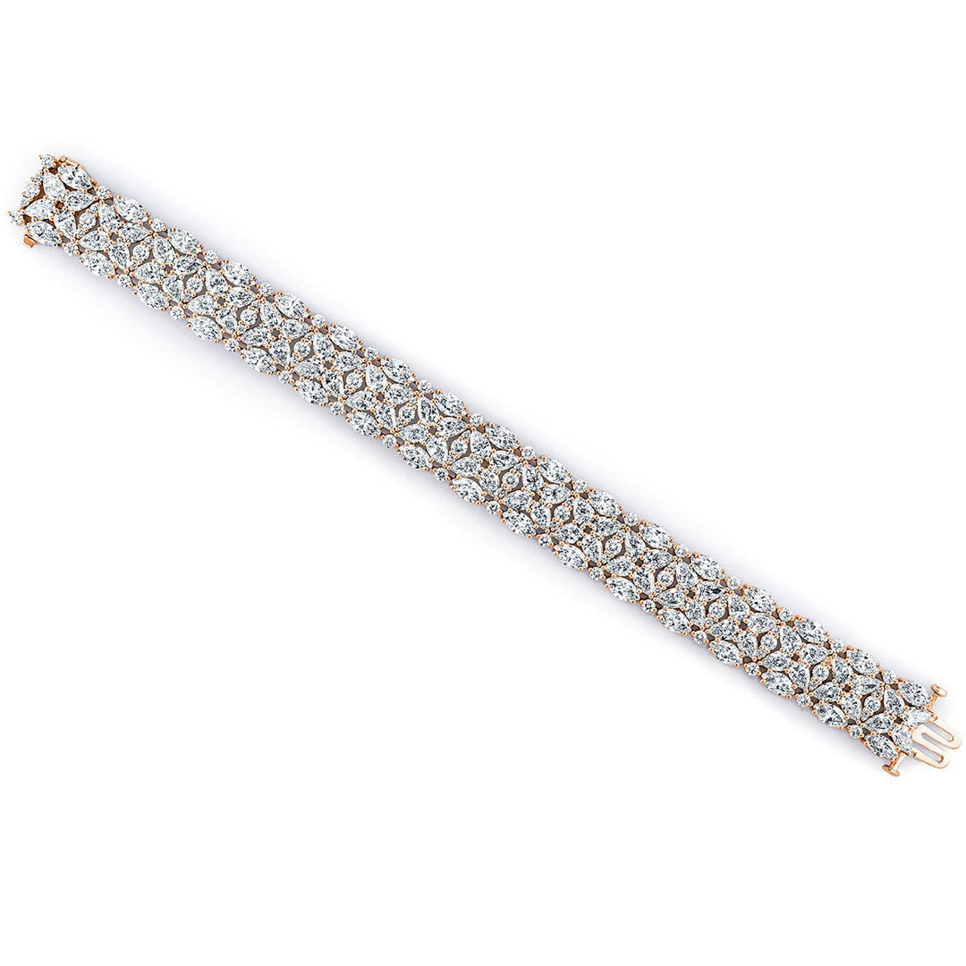 Diamond Mosaic Bracelet, Pear & Marquise