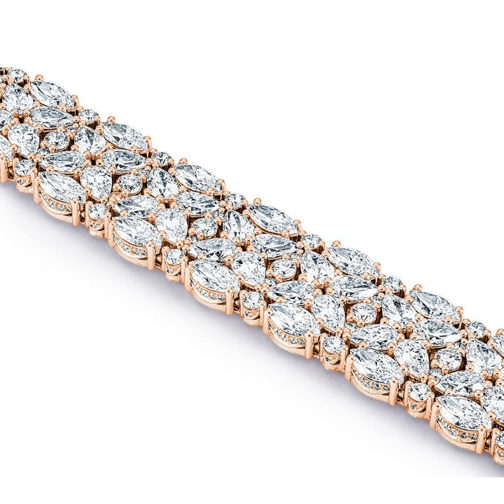 Diamond Mosaic Bracelet, Pear & Marquise