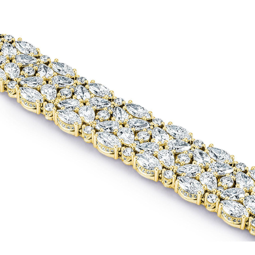 Diamond Mosaic Bracelet, Pear & Marquise