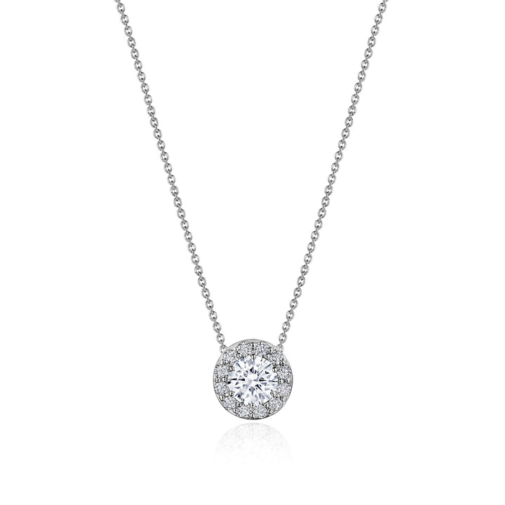 17"" Single Bloom Diamond Necklace