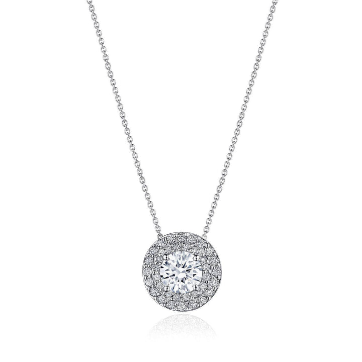 17"" Double Bloom Diamond Necklace