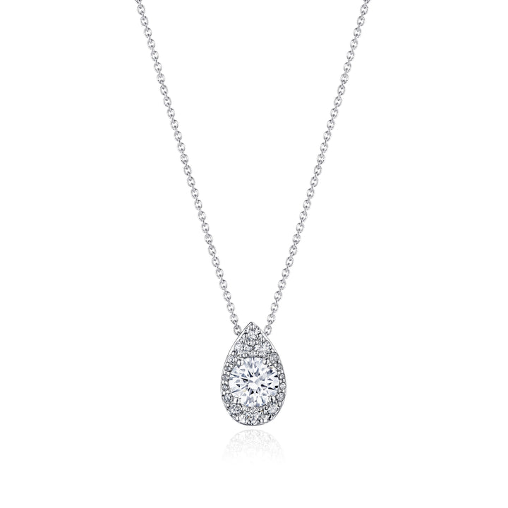 17"" Pear Bloom Diamond Necklace