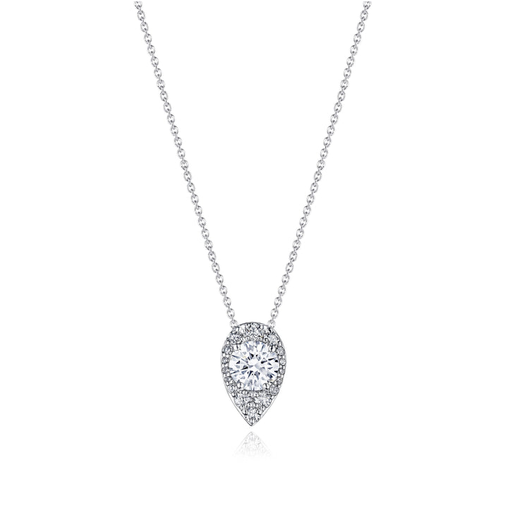 17"" Pear Bloom Diamond Necklace