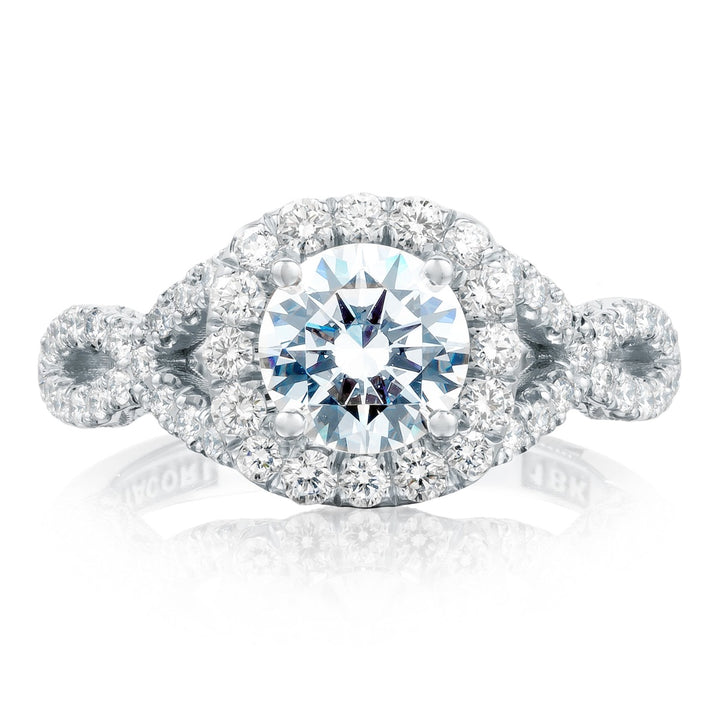 Round with Cushion Bloom Engagement Ring