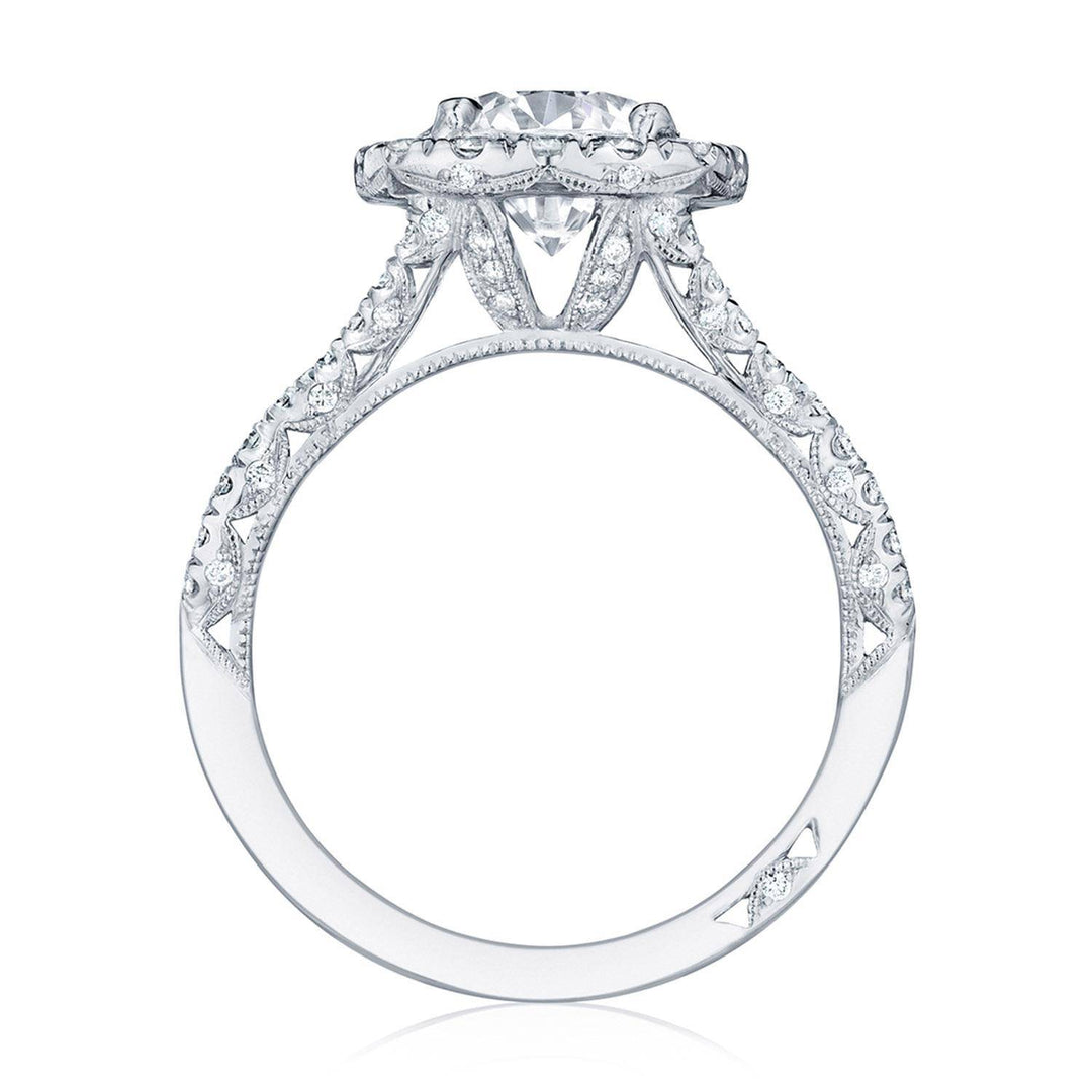 Round with Cushion Bloom Engagement Ring