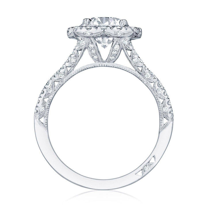 Round with Cushion Bloom Engagement Ring