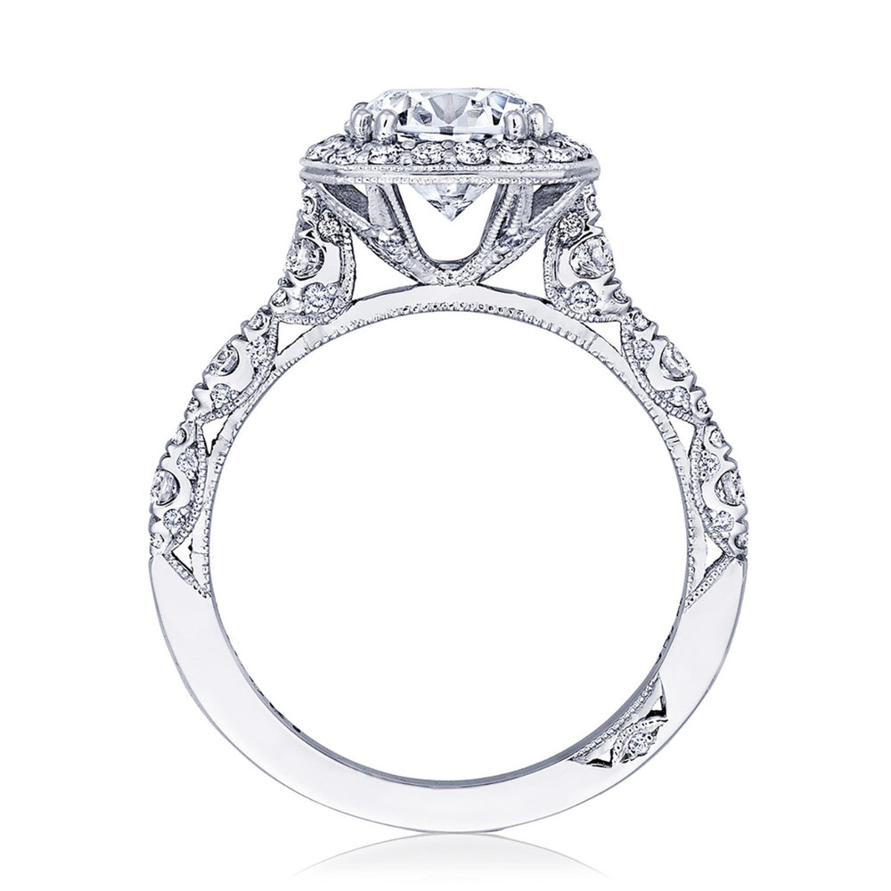 Round with Cushion Bloom Engagement Ring