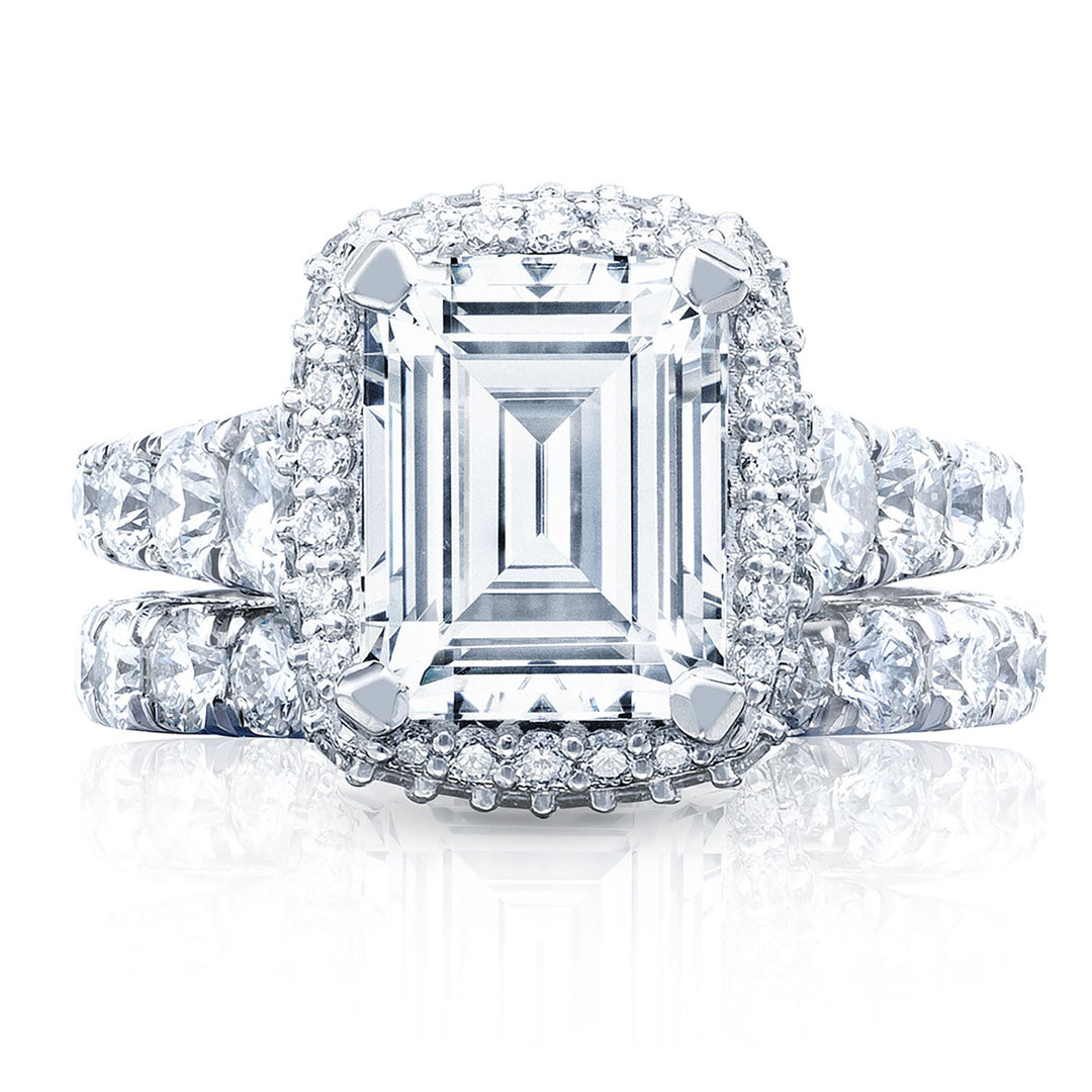 Emerald Bloom Engagement Ring