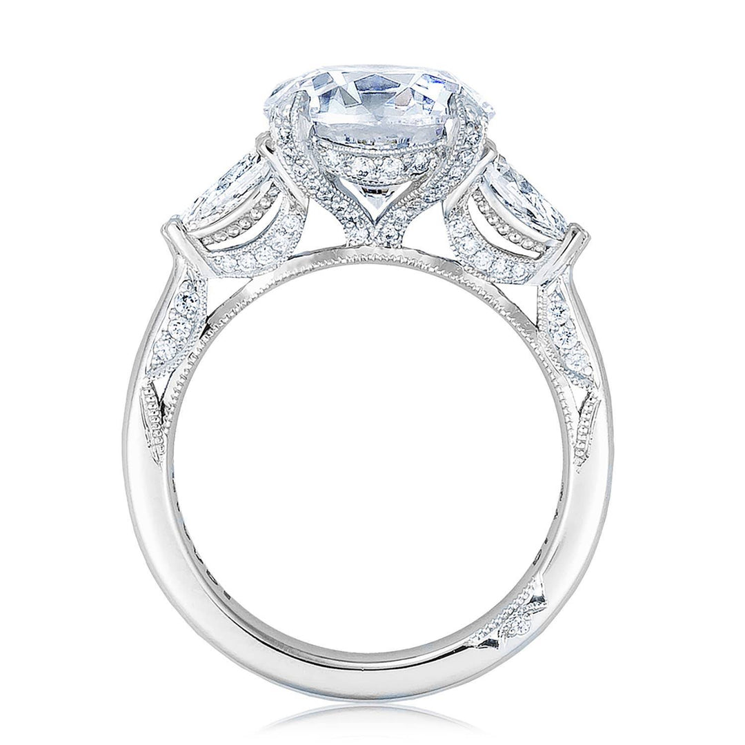 Round 3-Stone Engagement Ring