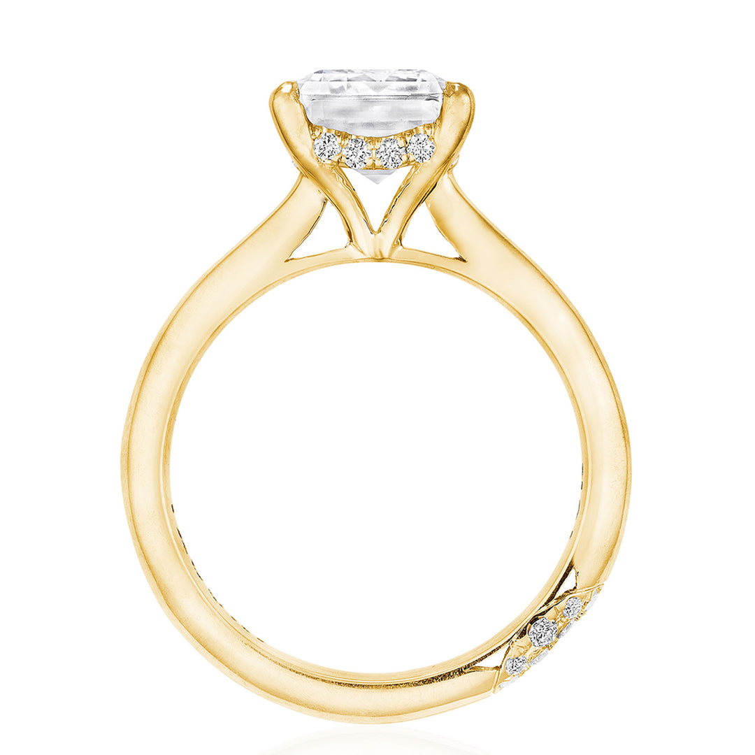 Emerald Solitaire Engagement Ring