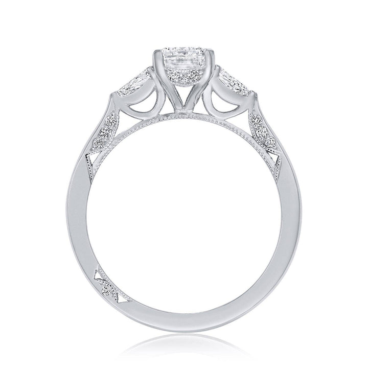 Emerald 3-Stone Engagement Ring