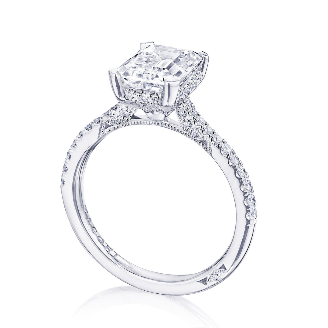 Emerald Solitaire Engagement Ring