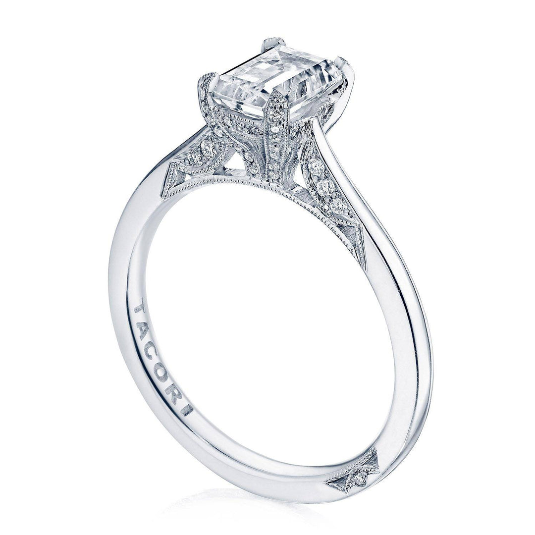 Emerald Solitaire Engagement Ring