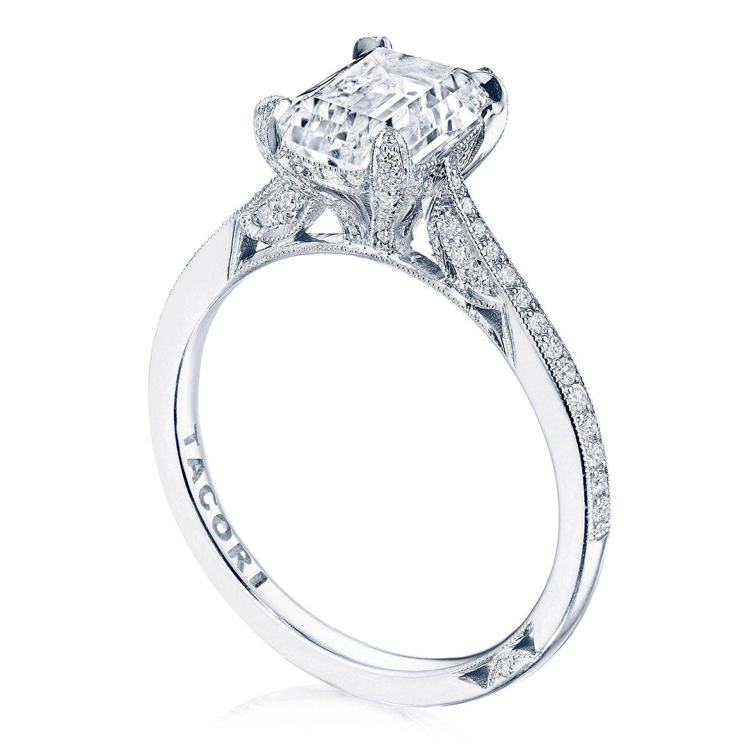 Emerald Solitaire Engagement Ring