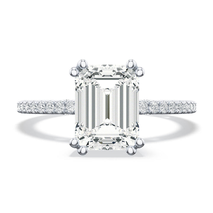 Emerald Solitaire Engagement Ring