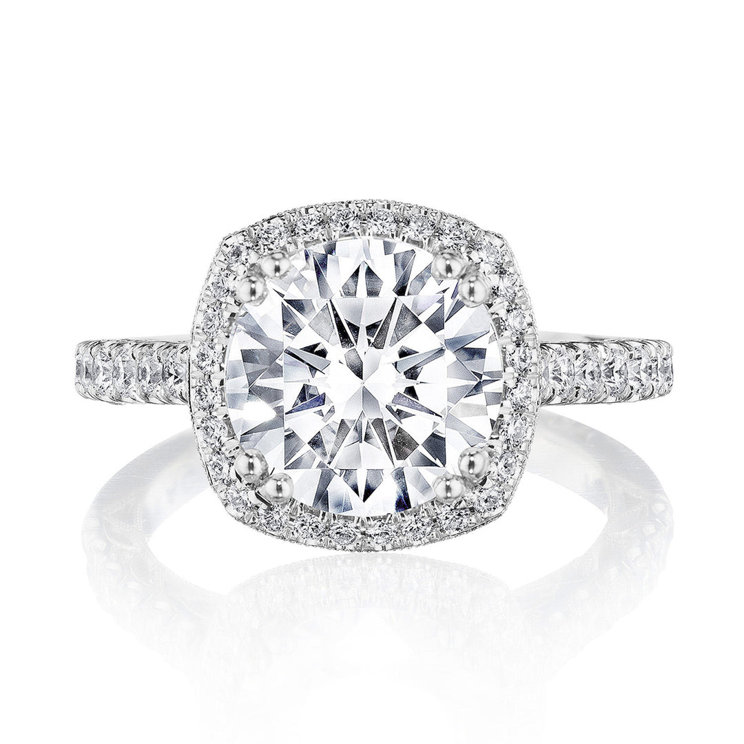 Cushion Bloom Engagement Ring