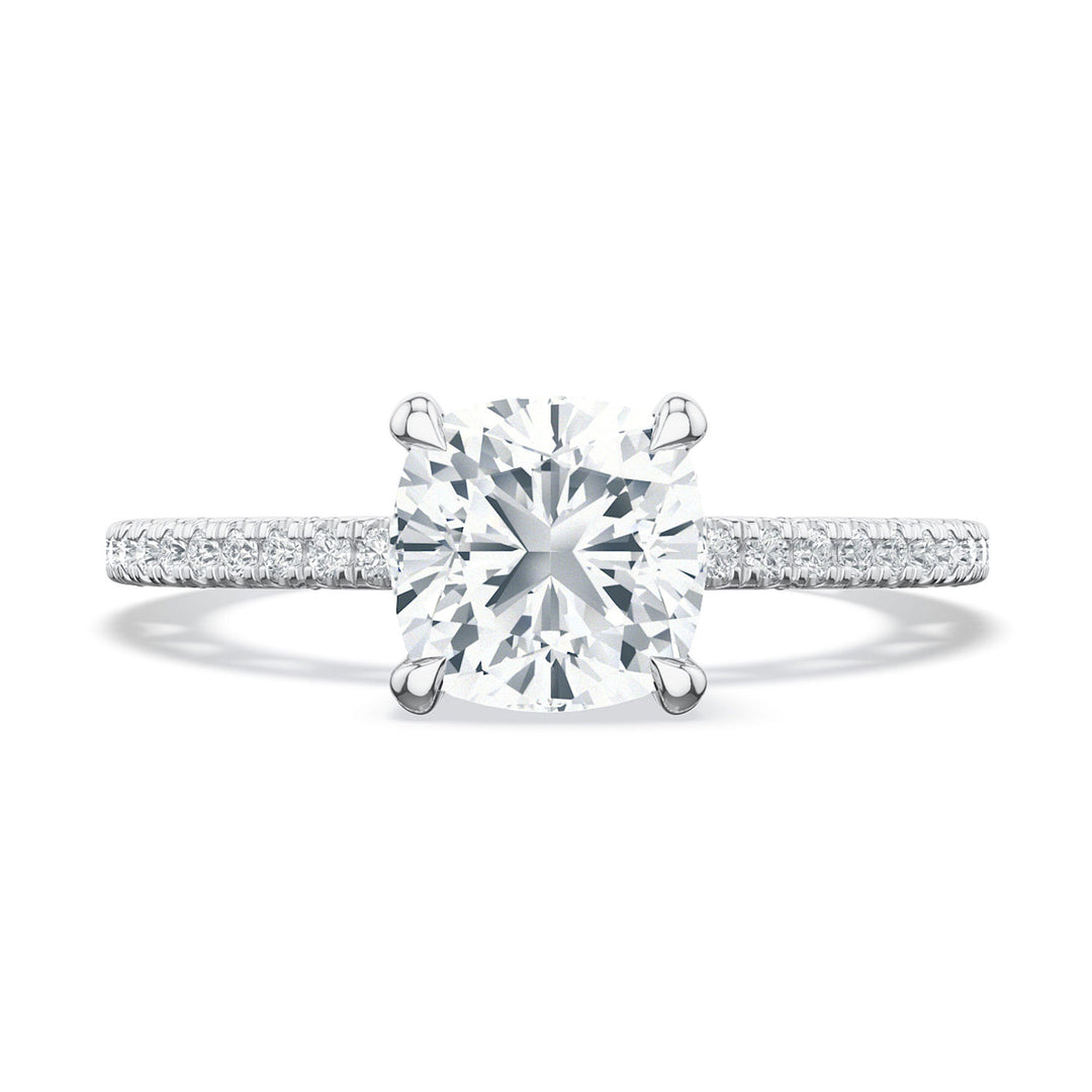 Cushion Solitaire Engagement Ring