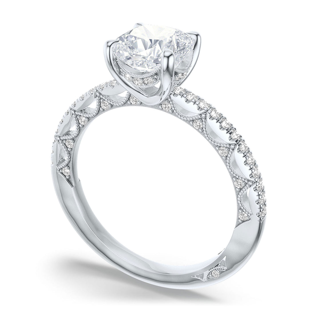Cushion Solitaire Engagement Ring