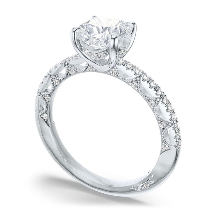 Cushion Solitaire Engagement Ring
