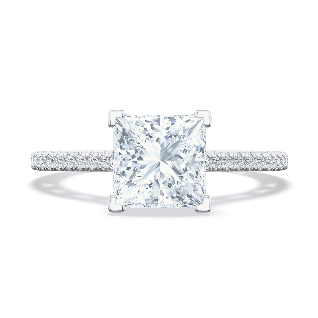 Princess Solitaire Engagement Ring