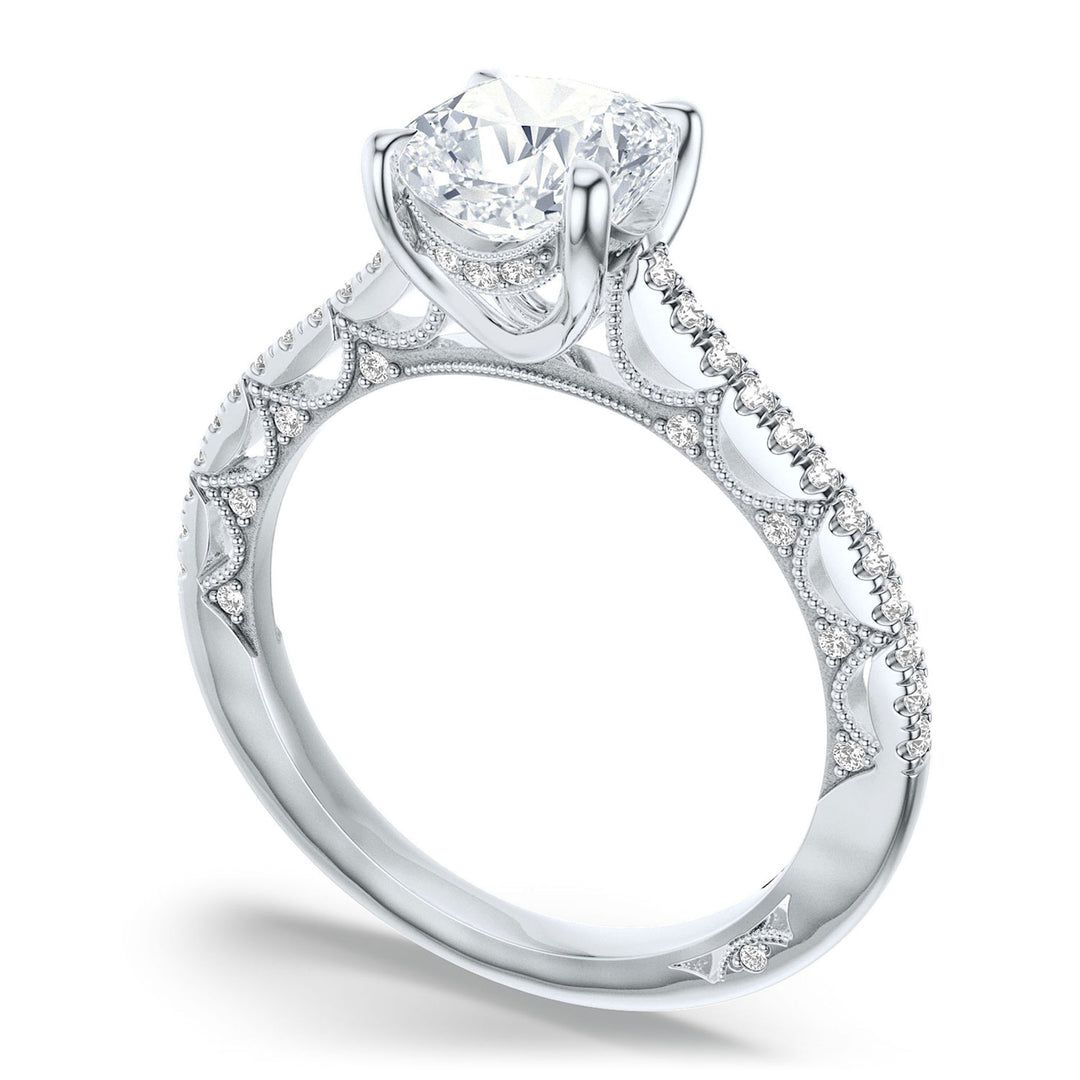 Cushion Solitaire Engagement Ring