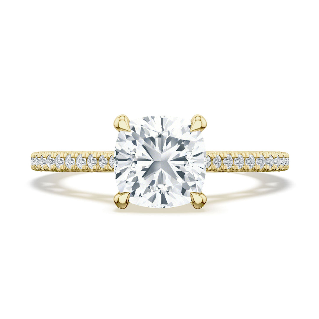Cushion Solitaire Engagement Ring